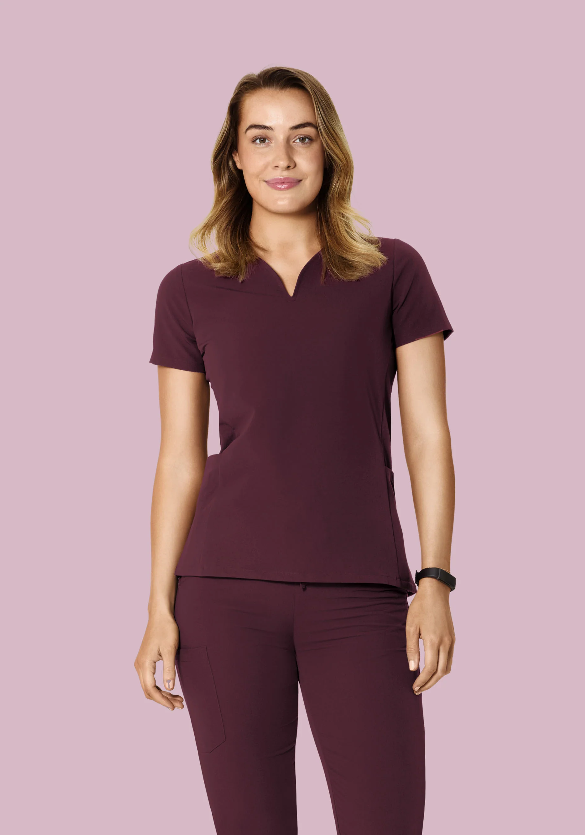 Exchange - Curved V Neck Top